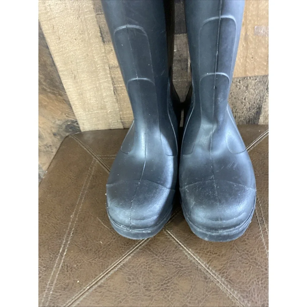 Lacrosse Rubber Boots Men's Size 6 Black Rain Galoshes Tall Boots